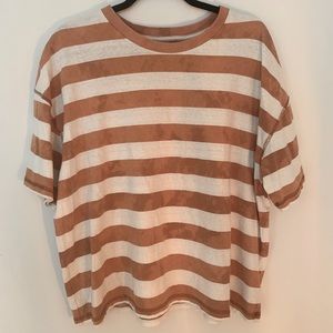 Urban Outfitters Distressed Stripe Box T-Shirt